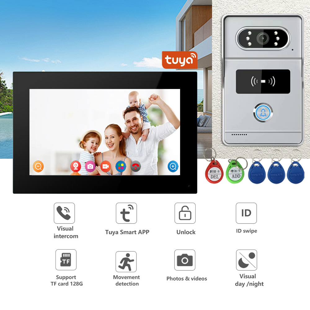 Wifi Doorbell Camera - 2MP 1080P 투야 앱 IR 야간