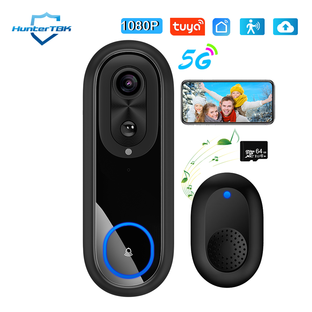 Smart Home Video Doorbell - 5G 2.4G WiFi 비디오 초인종 1080P