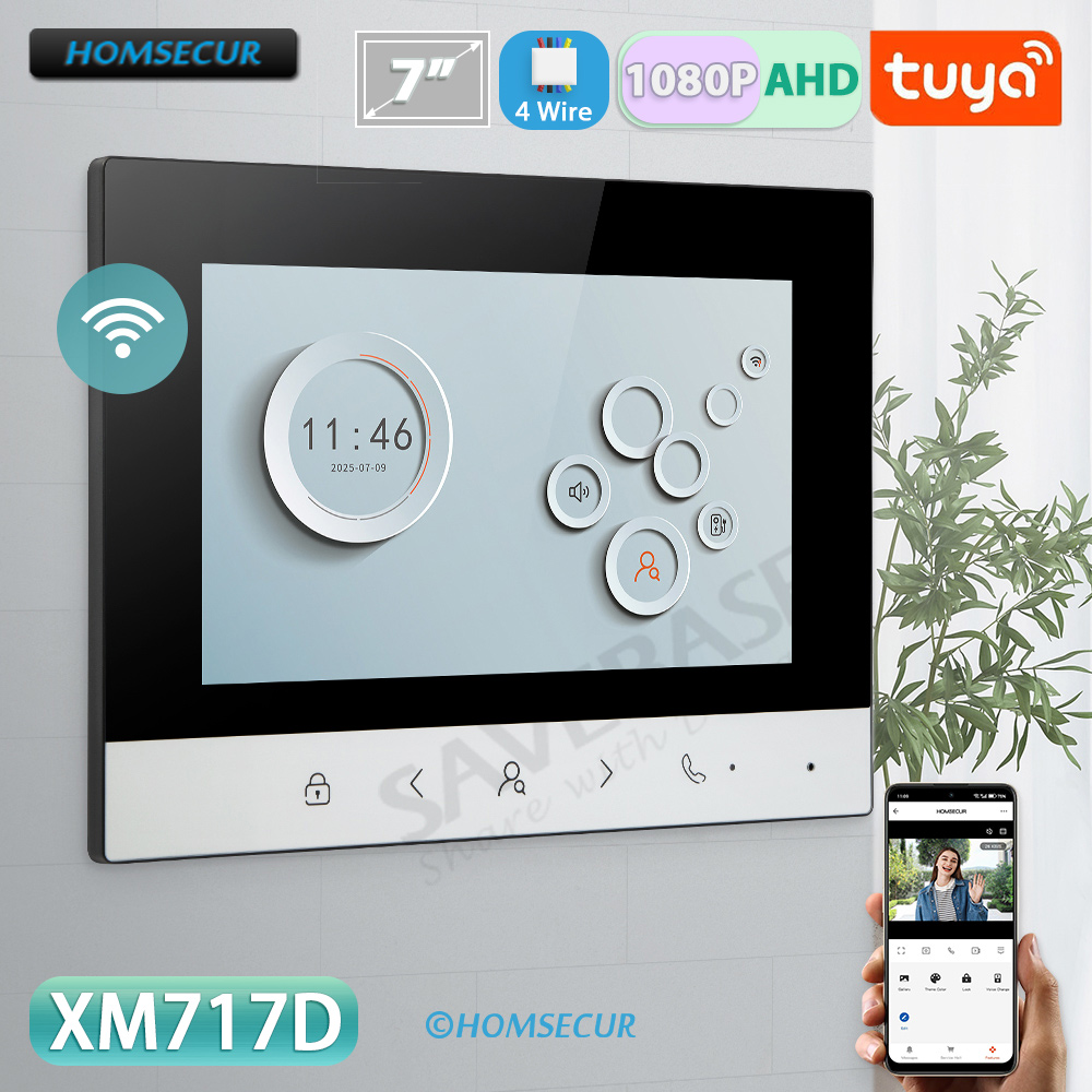 Smart Home Video Doorbell - 투야 스마트 와이파이 실내 모니터 7인치/10인치
