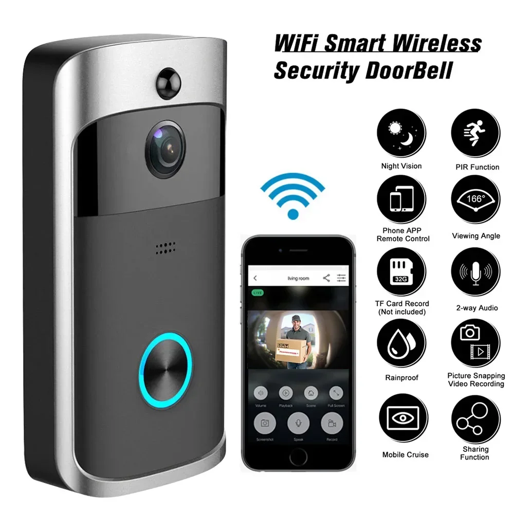 Smart Home Video Doorbell - 720P HD 스마트 홈 무선 WIFI
