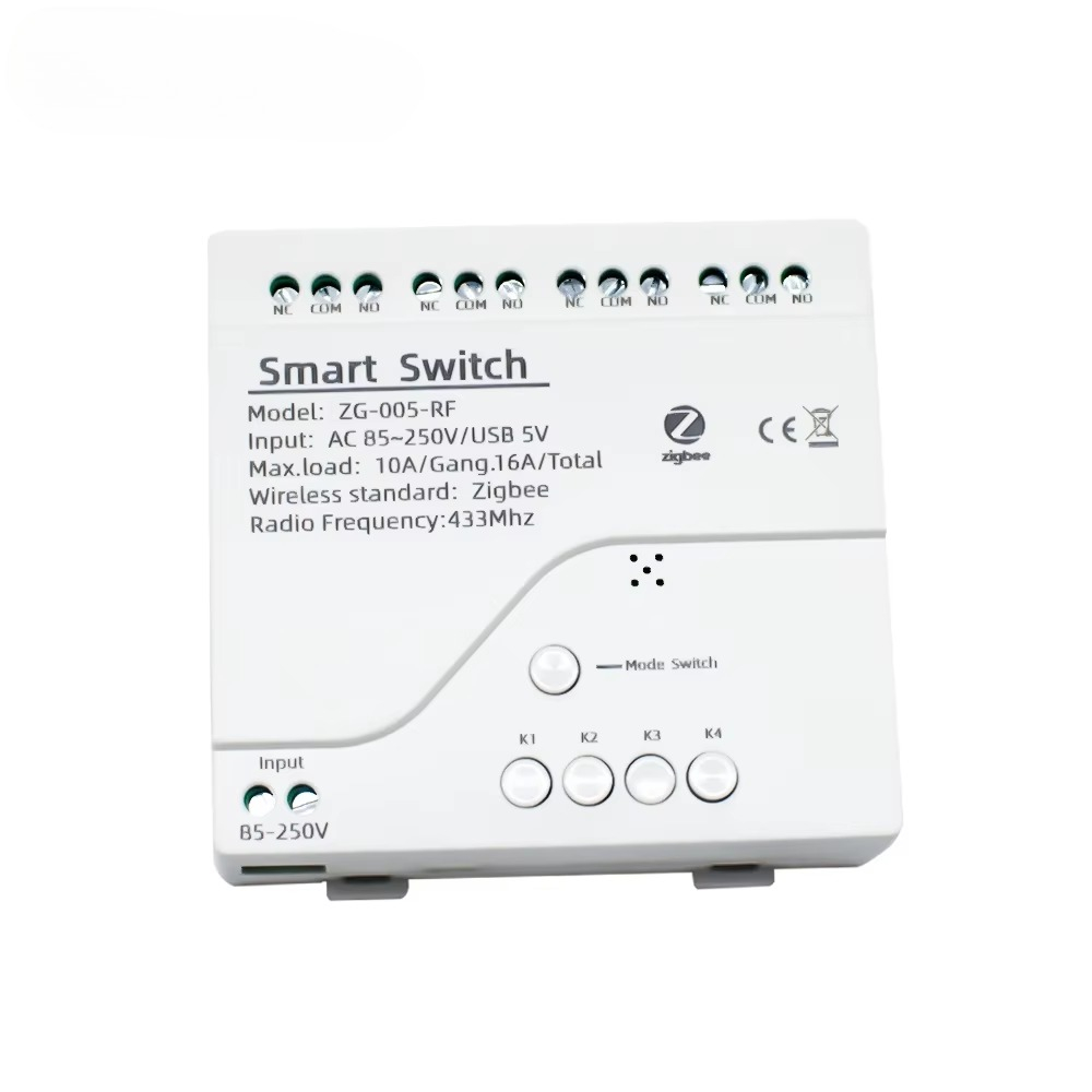 Smart Home Tuya - 투야 4채널 지그비 스위치 릴레이 모듈