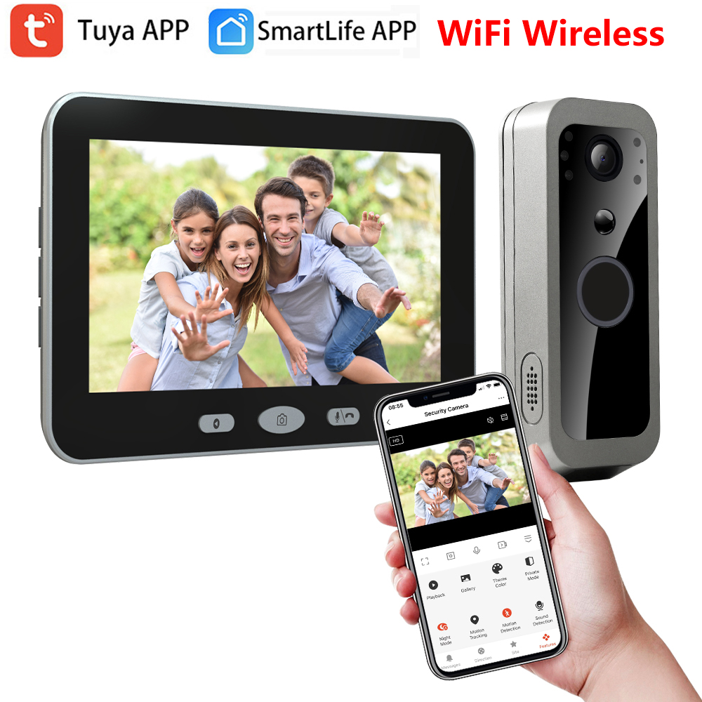 Smart Home Video Doorbell - Tuya Smart Life 3MP 2.4G WIFI