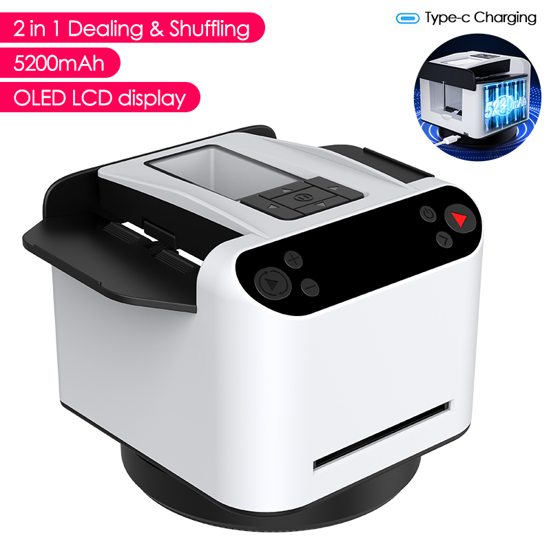 Smart Home Gadgets - 5200mAh 충전식 2-in-1 자동 카드 딜링
