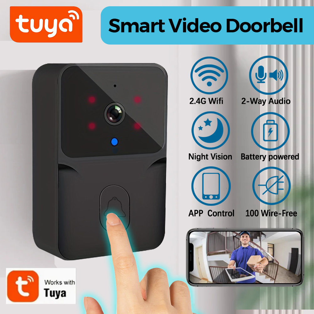 Smart Home Video Doorbell - Tuya 무선 스마트 비디오 초인종, 2.4G