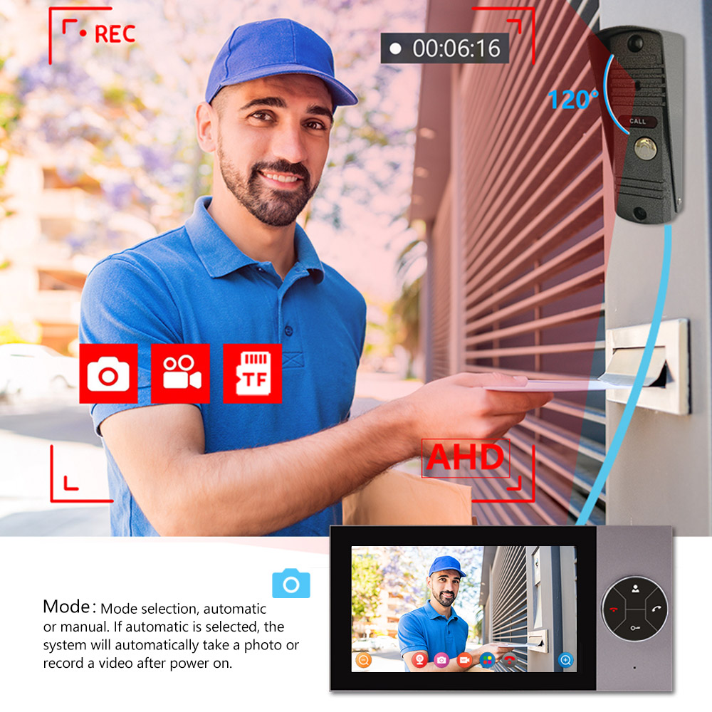 7인치 IPS 스크린 2MP 1080P 투야 앱 유선  - Wifi Doorbell Camera 리뷰 및 가격