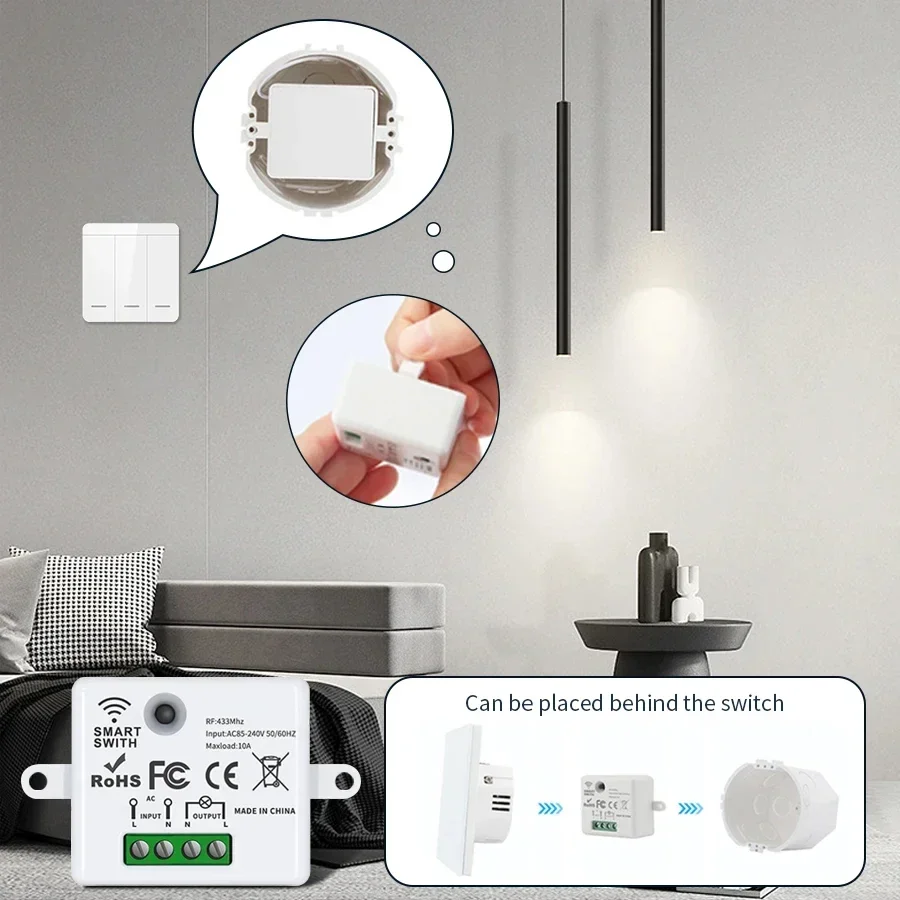 RF 433MHz 무선 원격 제어 스위치 스마트 홈 1 - Smart Home Remote 리뷰 및 가격