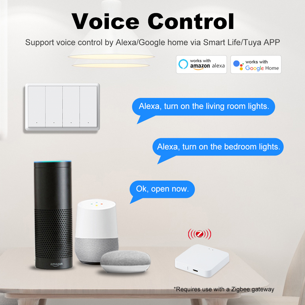 맨핫 스마트 지그비 스위치, 중성선 필요 없음, 커패시 - Smart Home Tuya 리뷰 및 가격