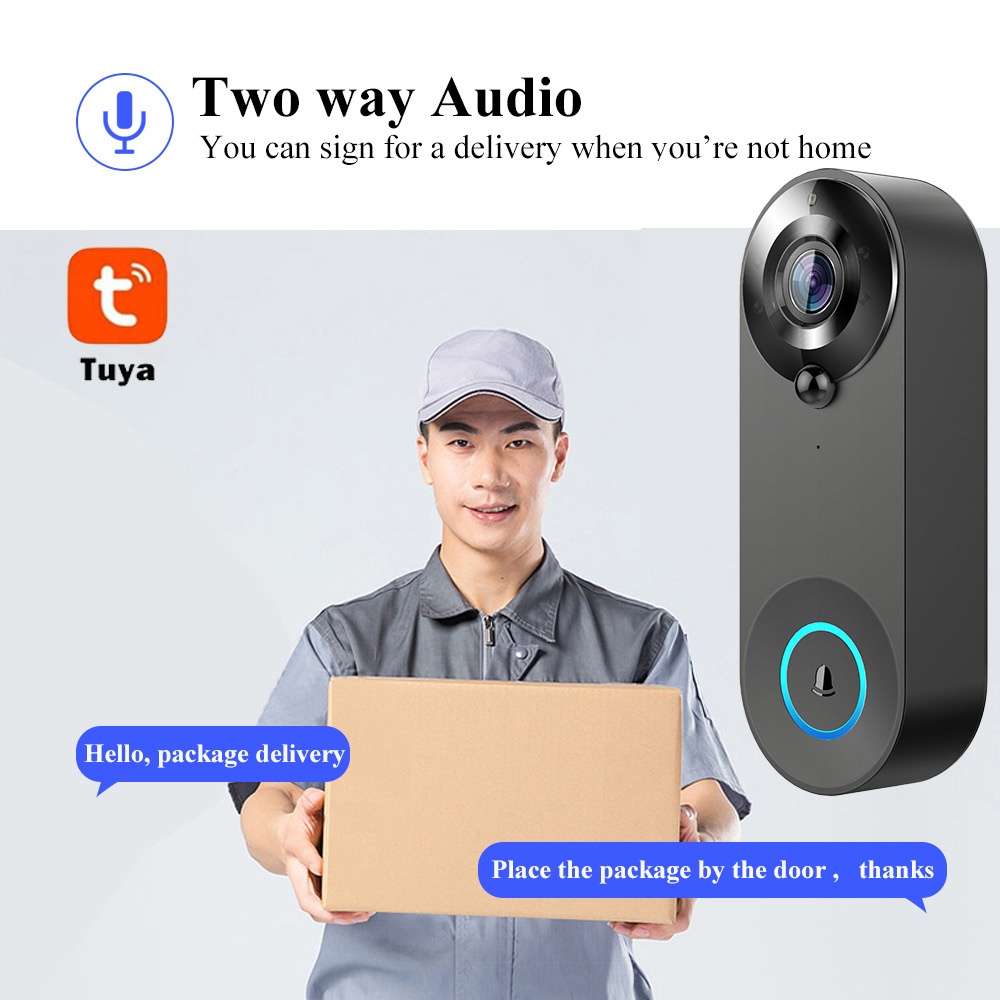 Tuya 1080P 무선 WIFI 초인종 비디오 인터콤 - Smart Home Video Doorbell 리뷰 및 가격