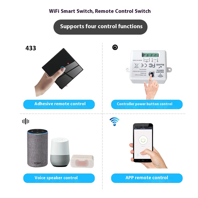 Tuya 스마트 스위치오프 장치는 무선 터치, WiFi - Smart Home Voice Control 리뷰 및 가격