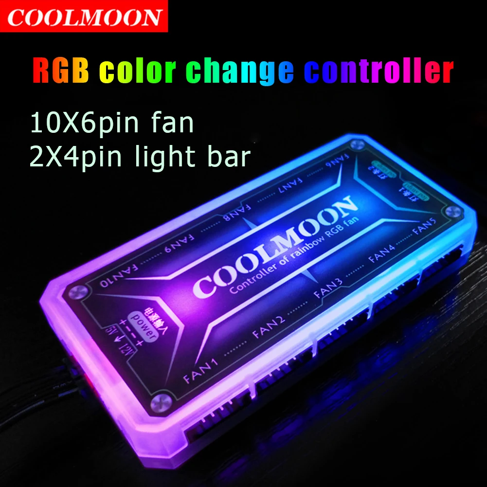 COOLMOON ARGB 컨트롤러, ARGB 냉각 선풍 - Smart Home Gadgets 리뷰 및 가격
