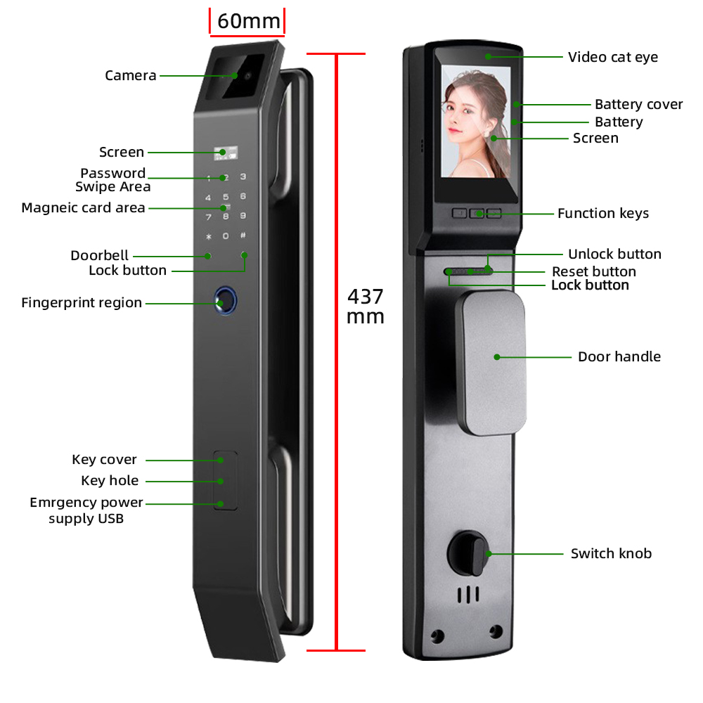 RAYKUBE DF14 Tuya WiFi 3D 얼굴 인 - Wifi Doorbell Camera 리뷰 및 가격