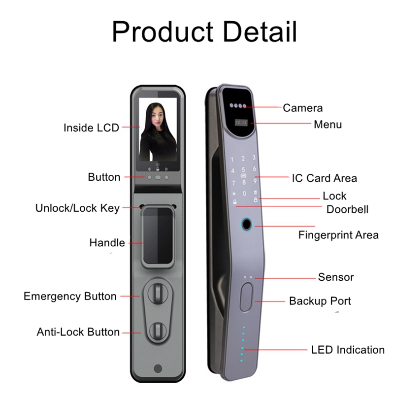 투야 와이파이 전자 지문 스마트 문짝 잠금 장치, 3D - Wifi Doorbell Camera 리뷰 및 가격
