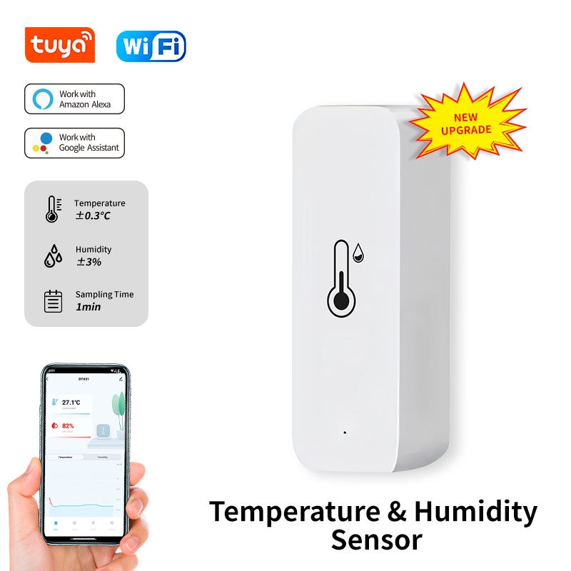 Tuya WiFi 온도 및 습도 센서 Alexa Goo - Smart Home Furniture 리뷰 및 가격