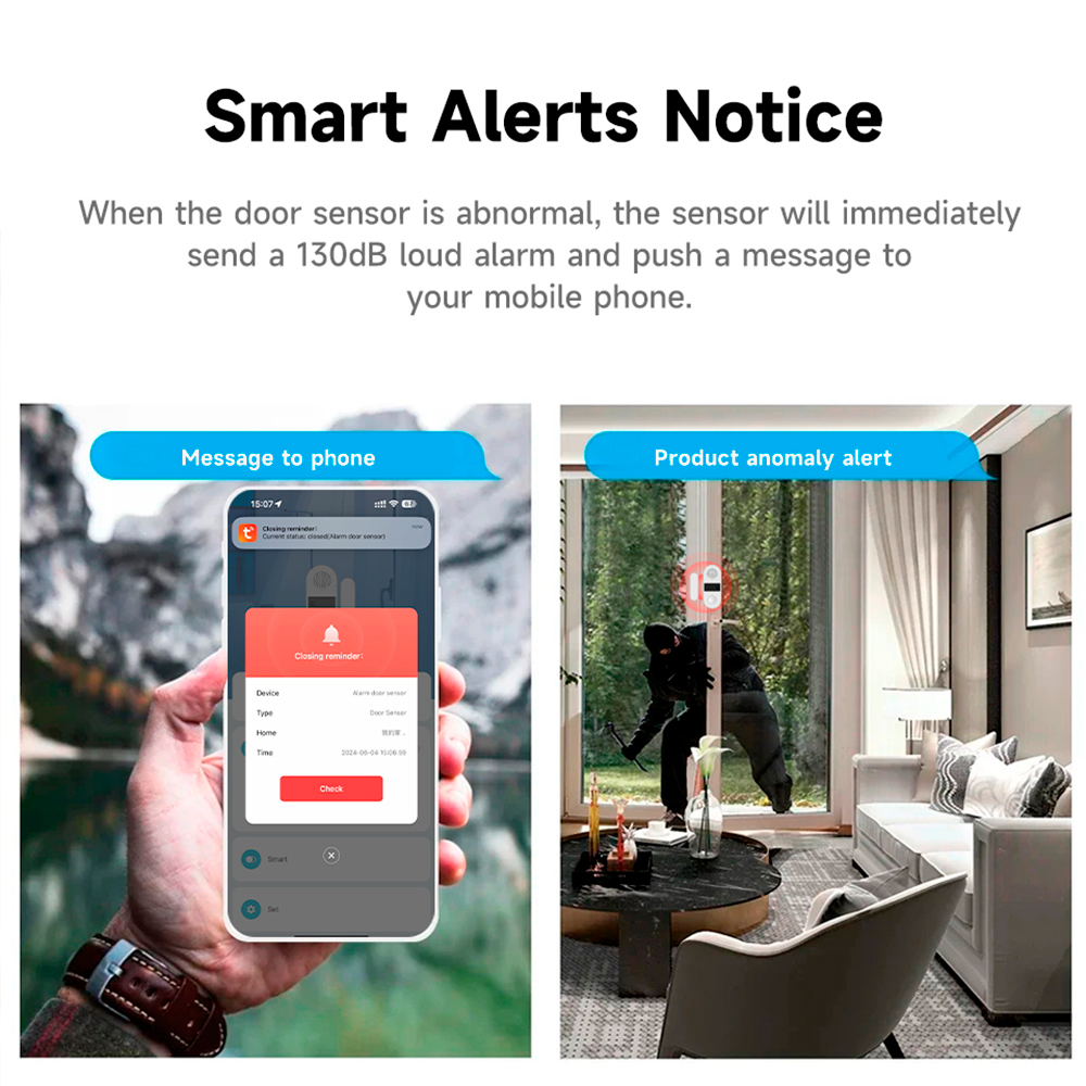 Tuya Zigbee 무선 도어 윈도우 접촉 센서 13 - Wireless Door Sensor 리뷰 및 가격