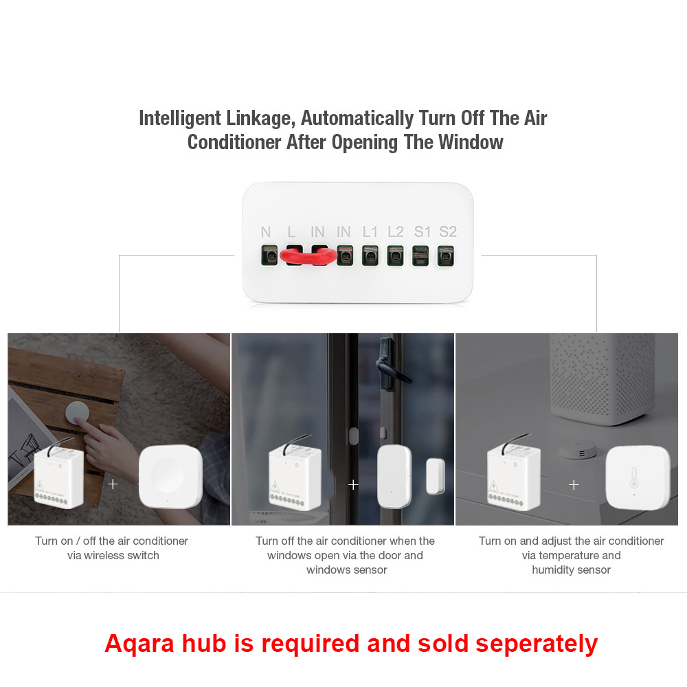 오리지널 Aqara 스마트 양방향 제어 모듈 릴레이 스 - Smart Home Group 리뷰 및 가격