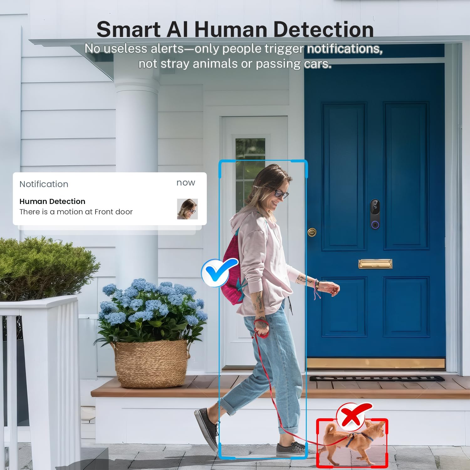양방향 오디오, AI 모션 감지, 야간 투시 기능, 클 - Smart Home Video Doorbell 리뷰 및 가격