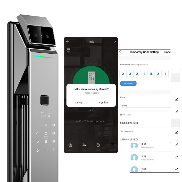 얼굴인식 스마트 도어락 지문 키리스 출입문 도어락 현관 - Wifi Doorbell Camera 리뷰 및 가격