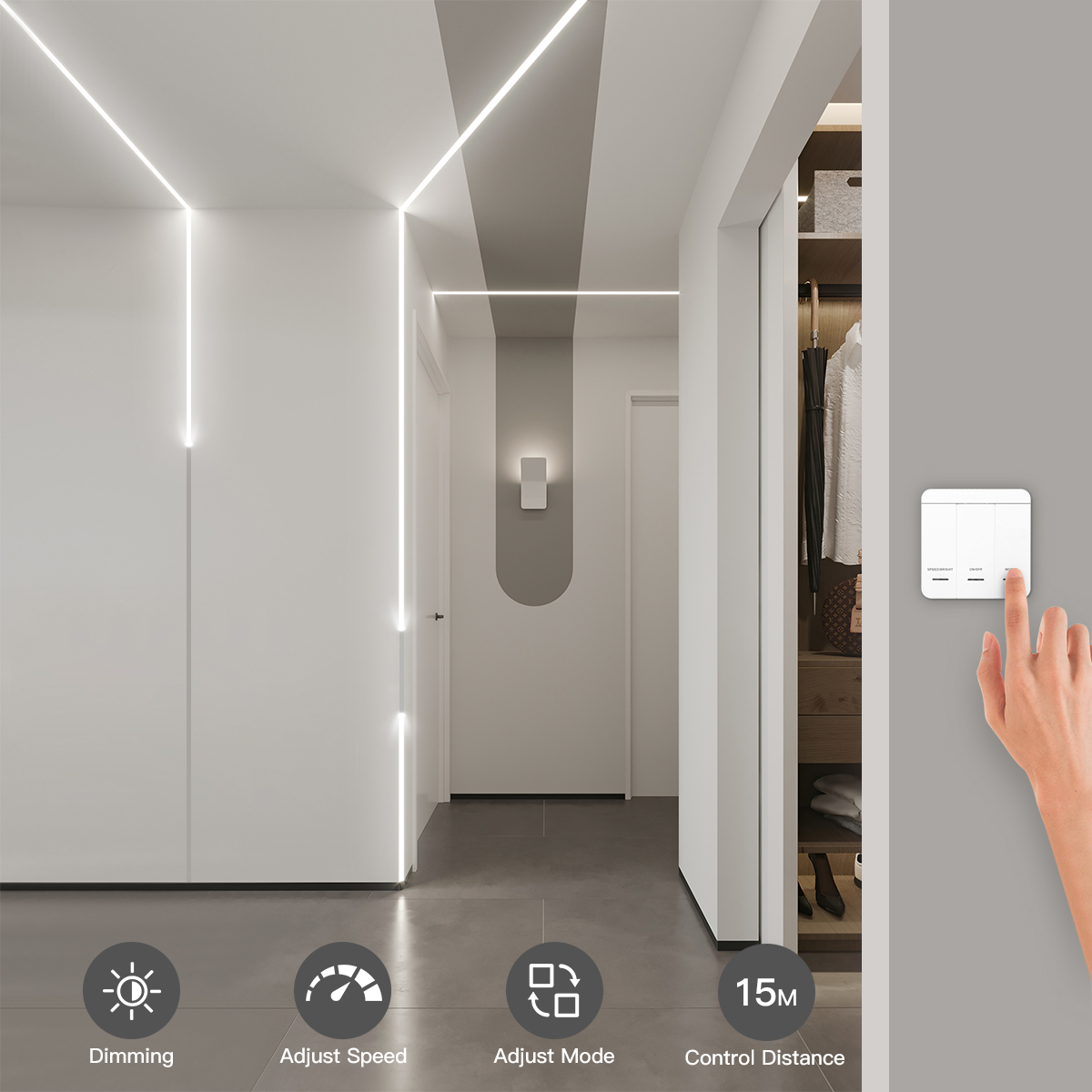 스마트 Addressable1-4pcs LED 스트립  - Smart Home Furniture 리뷰 및 가격