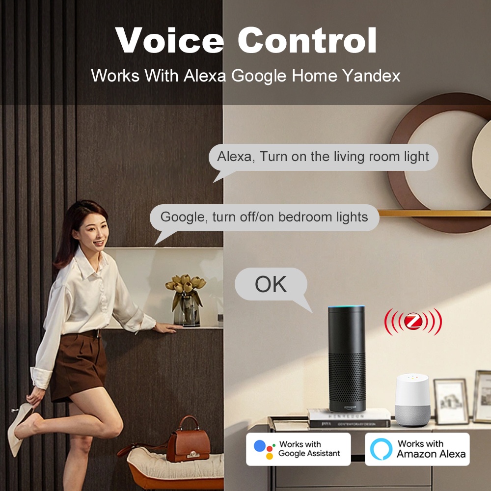 스마트 라이프 지그비 푸시 버튼 스위치 1 2 3 갱  - Smart Home Voice Control 리뷰 및 가격