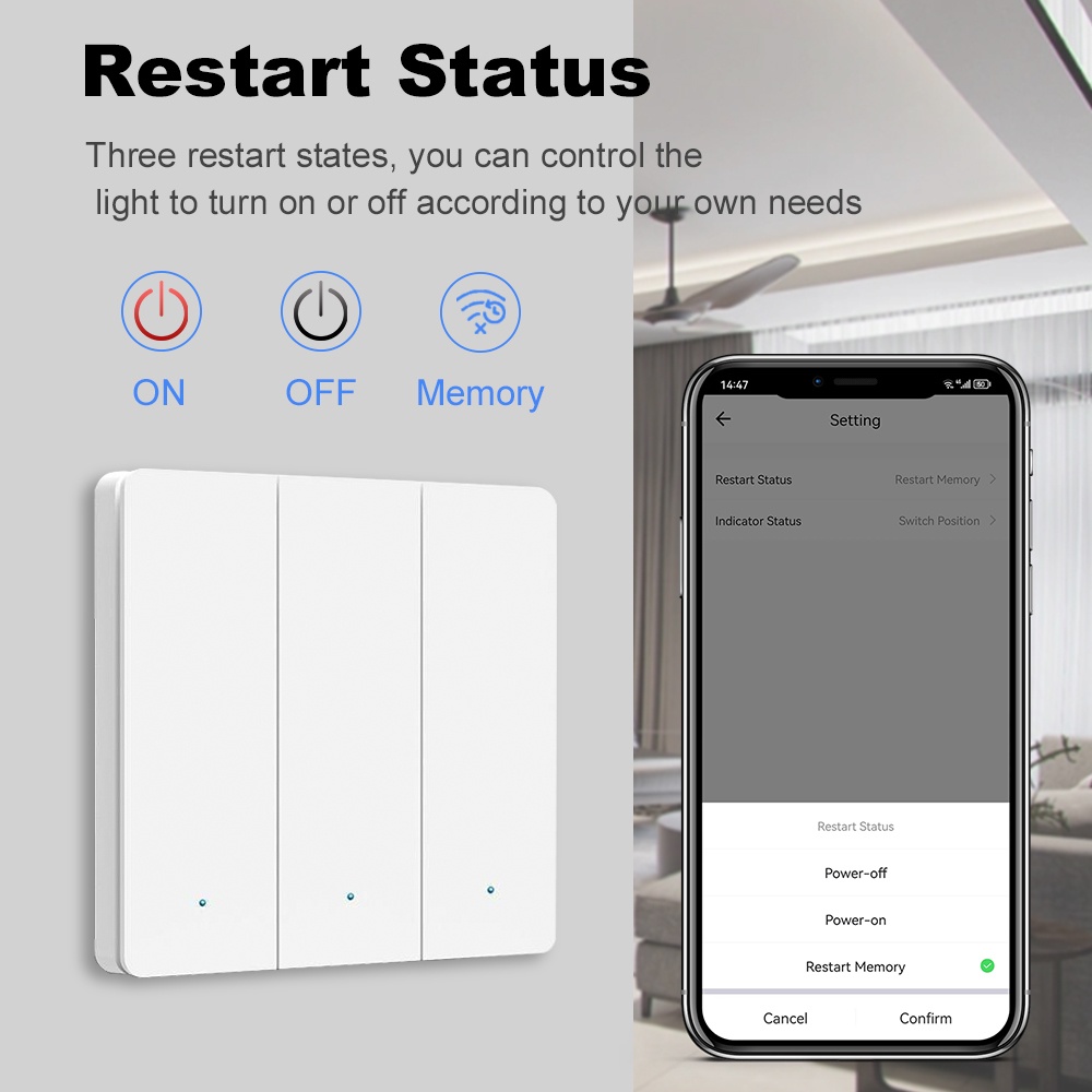 스마트 라이프 지그비 푸시 버튼 스위치 1 2 3 갱  - Smart Home Voice Control 리뷰 및 가격