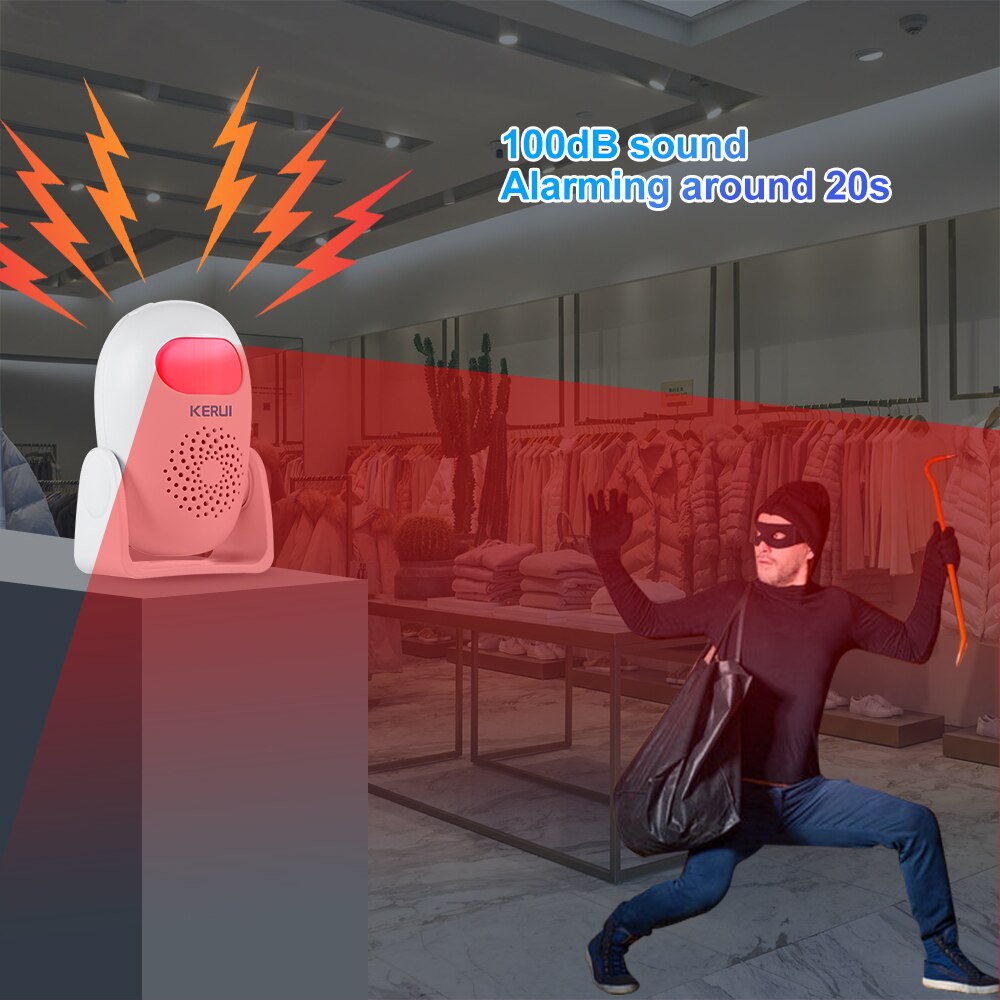 KERUI M120 스마트 모션 감지기 알람 PIR 적 - Wireless Door Sensor 리뷰 및 가격