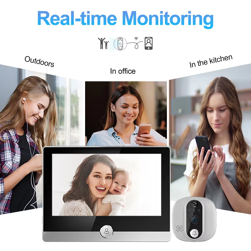 투야 와이파이 문짝 벨 카메라, 구글 알렉사 스마트 라 - Smart Home Video Doorbell 리뷰 및 가격