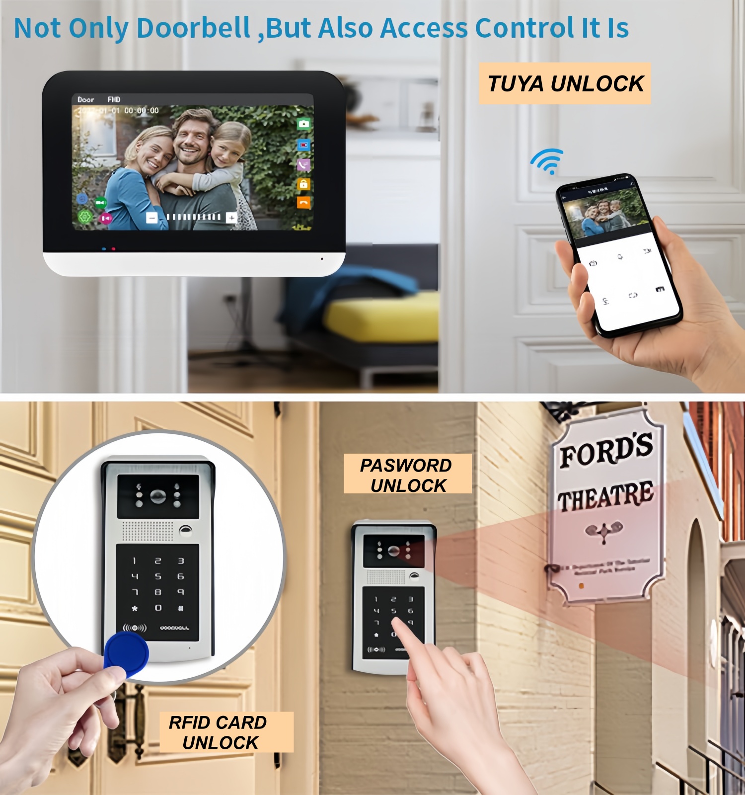 TUYA WIFI 비디오 인터콤 초인종 시스템(가정 아 - Smart Home Video Doorbell 리뷰 및 가격