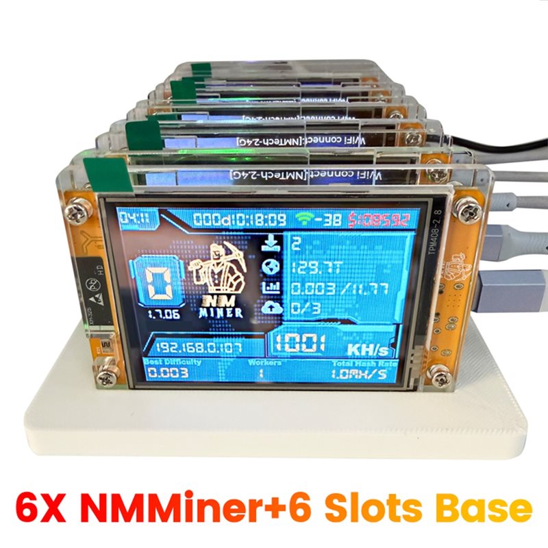 Hot-Nmminer Nerdminer+ 6 슬롯 베이 - Smart Home Display 리뷰 및 가격
