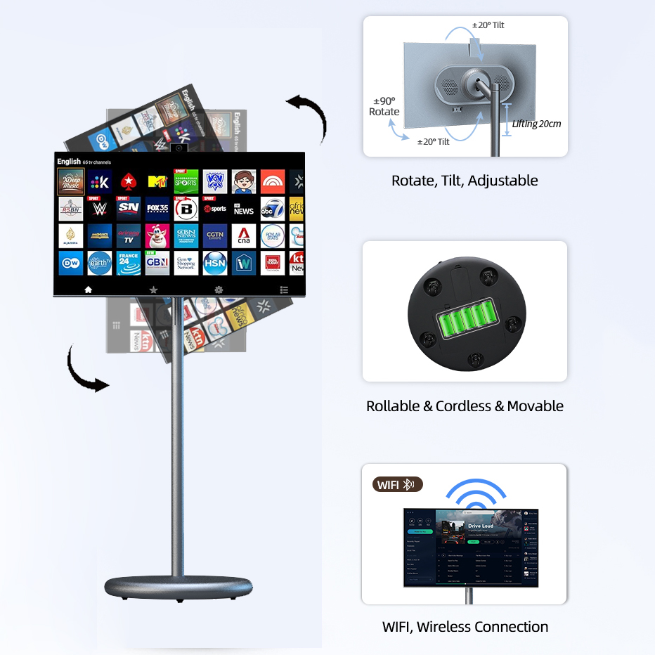 스마트 휴대용 TV 디스플레이 모바일 LCD 디지털 신 - Smart Home Display 리뷰 및 가격