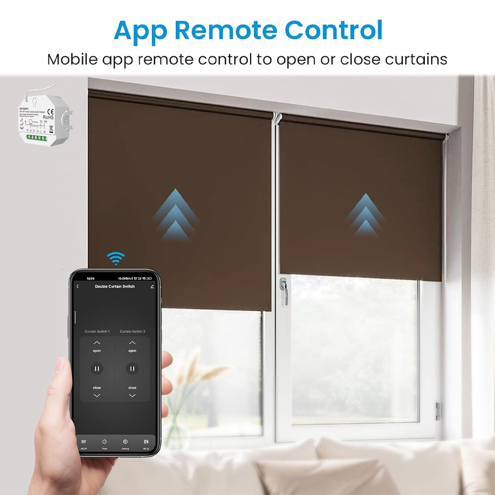 롤러 셔터 전기 모터용 스마트 커튼 스위치 Tuya S - Smart Home Voice Control 리뷰 및 가격