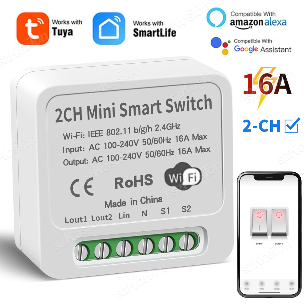 16A Tuya WiFi 스마트 스위치 모듈 스마트 홈 - Smart Home Tuya 리뷰 및 가격