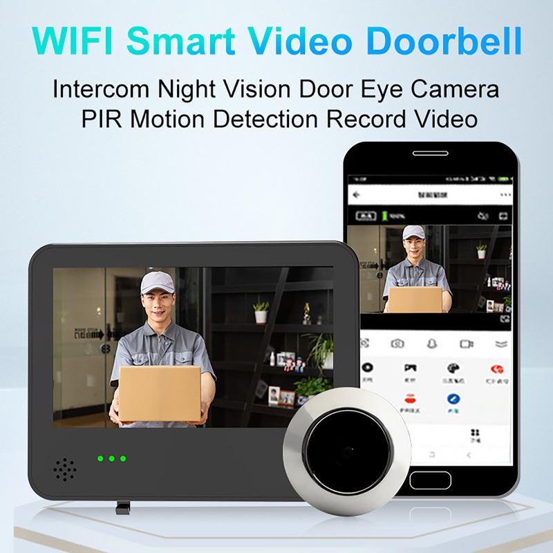 투야 스마트 와이파이 비디오 도어벨 카메라 4.3인치  - Wifi Doorbell Camera 리뷰 및 가격