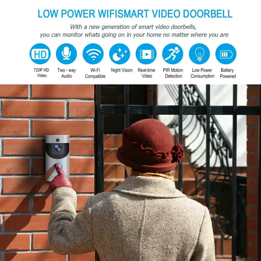 720P HD 스마트 홈 무선 WIFI 초인종 카메라  - Smart Home Video Doorbell 리뷰 및 가격