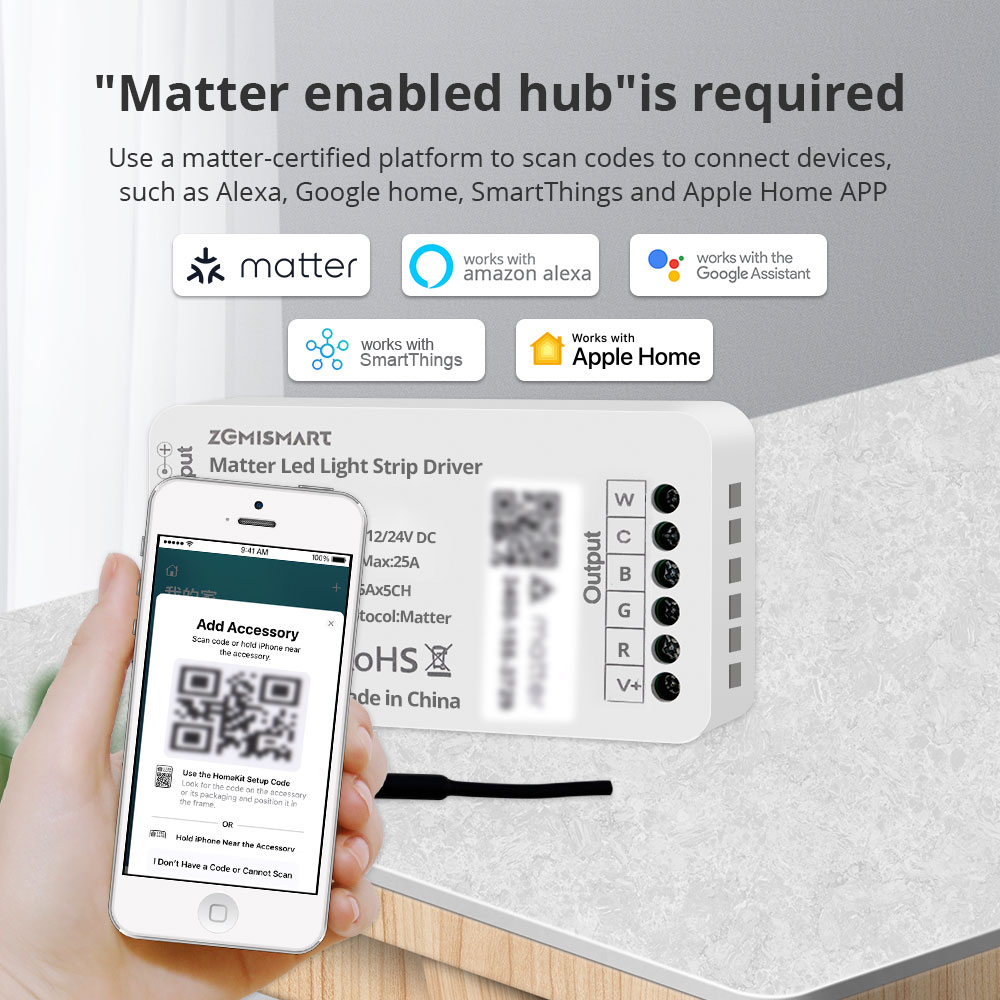 제미스마트 매터 LED 라이트 스트립 드라이버 RGBC - Smart Home Group 리뷰 및 가격