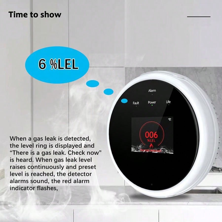 2.4G WiFi 가스 경보 센서 가연성 가스 감지기는 - Smart Home Security System 리뷰 및 가격
