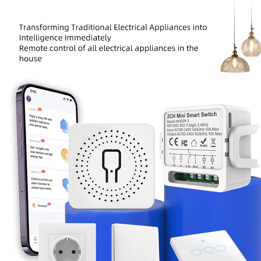 2웨이 투야 스마트 스위치 2갱 스마트 라이트 차단기  - Smart Home Tuya 리뷰 및 가격