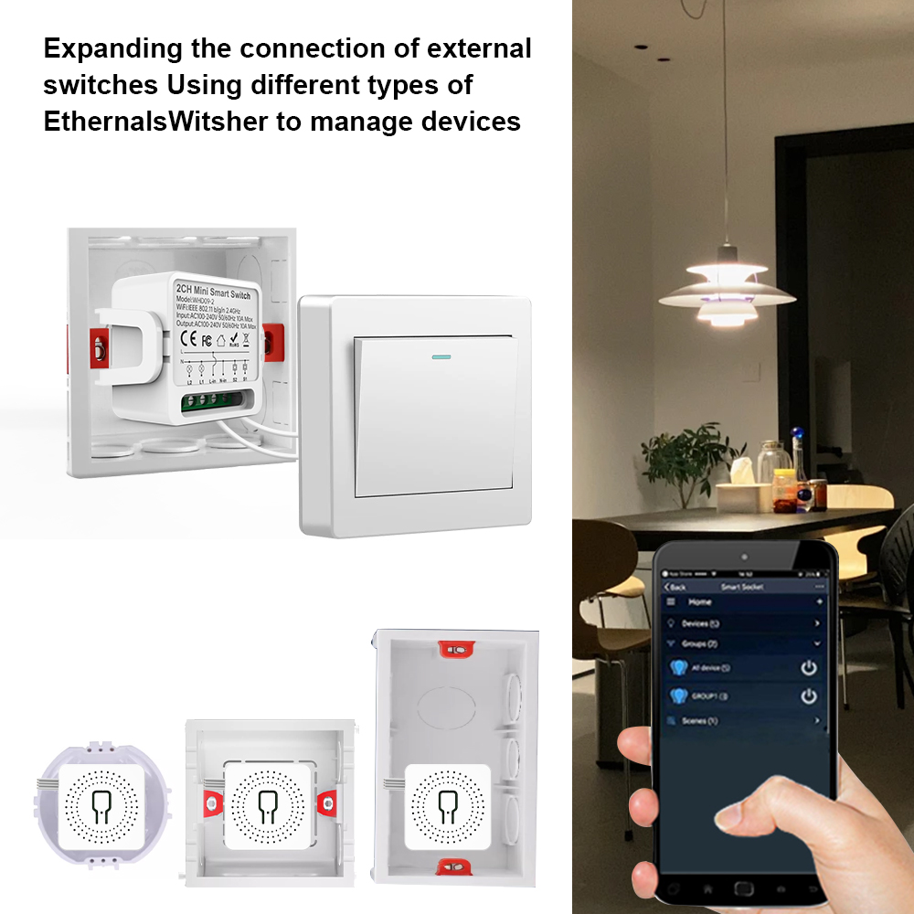 2웨이 투야 스마트 스위치 2갱 스마트 라이트 차단기  - Smart Home Tuya 리뷰 및 가격