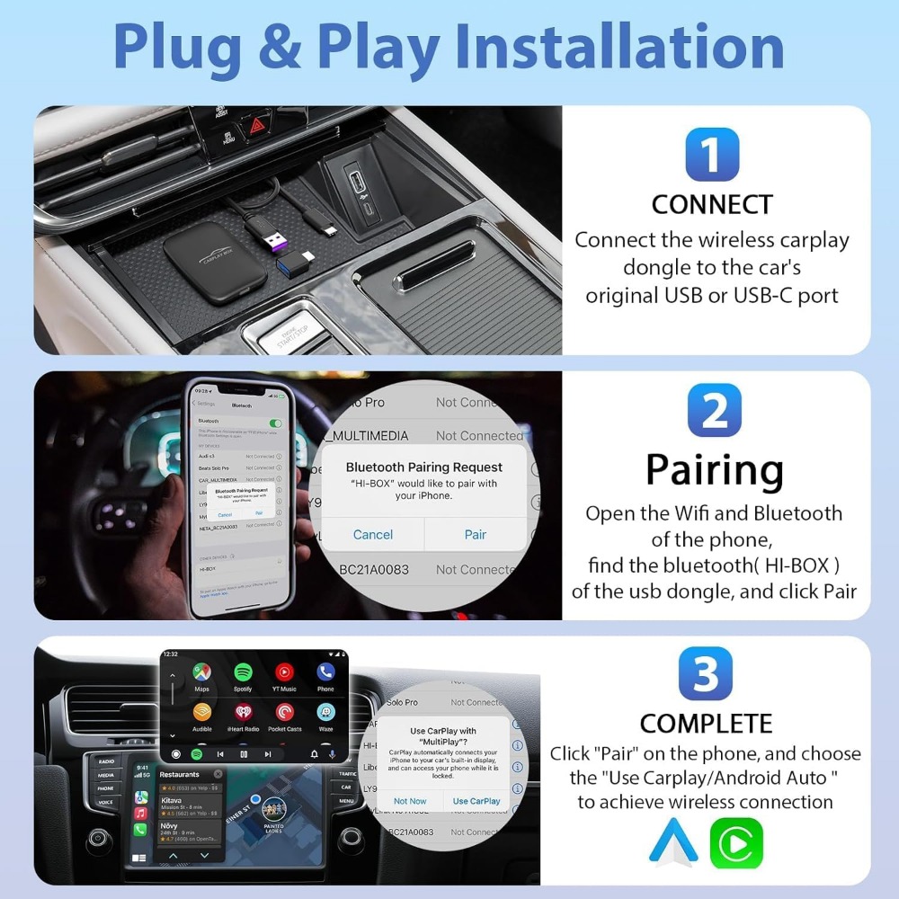 CarPlay 어댑터를 무선으로 업그레이드, iOS 1 - Smart Home Wifi 리뷰 및 가격