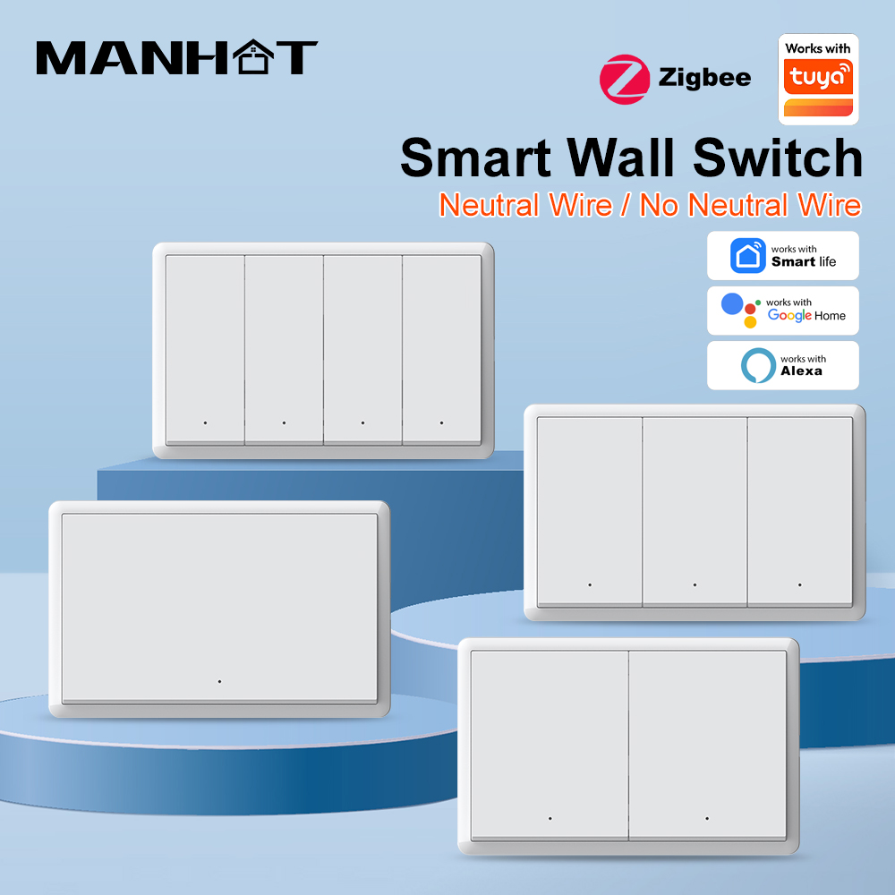 MANHOT ZigBee3.0 스마트 스위치 중성선 없 - Smart Home Voice Control 리뷰 및 가격