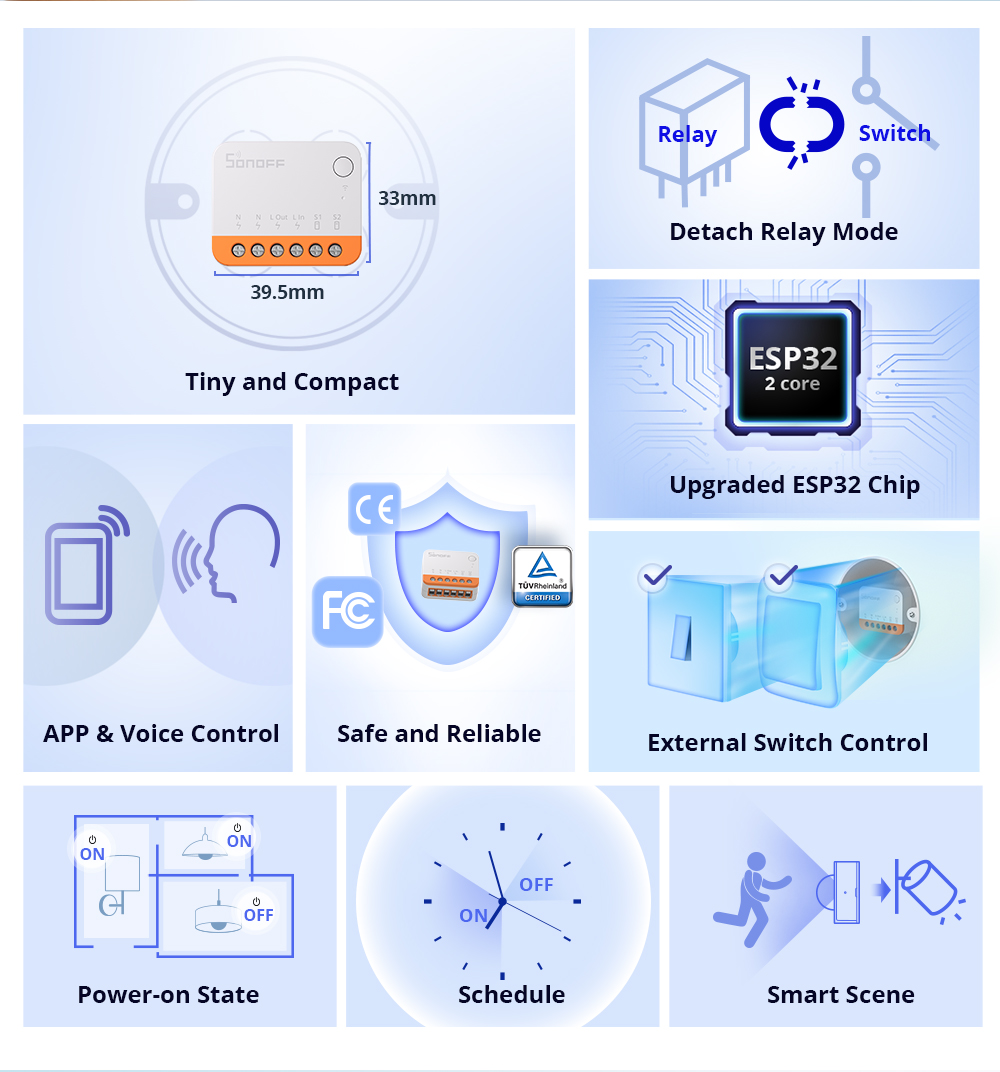 Sonoff Mini R4 Extreme Wifi 스마 - Smart Home Remote 리뷰 및 가격