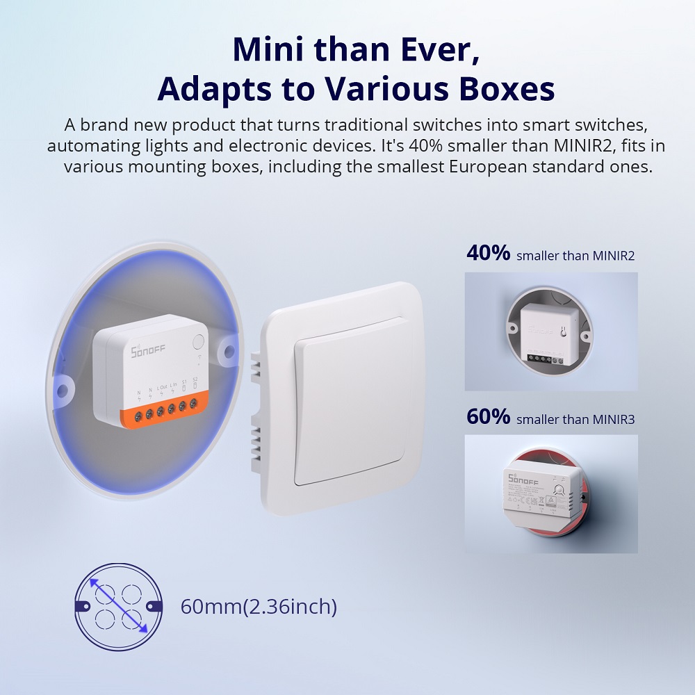 Sonoff Mini R4 Extreme Wifi 스마 - Smart Home Remote 리뷰 및 가격