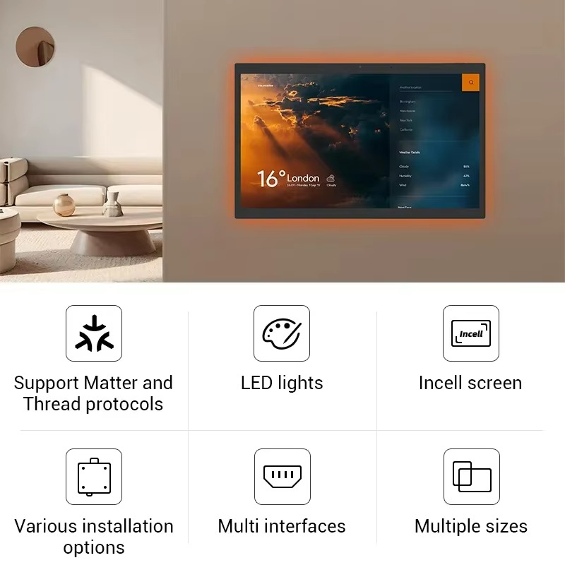 10.1인치 15.6인치 수동 안드로이드 IPS 스마트 - Smart Home Wifi 리뷰 및 가격